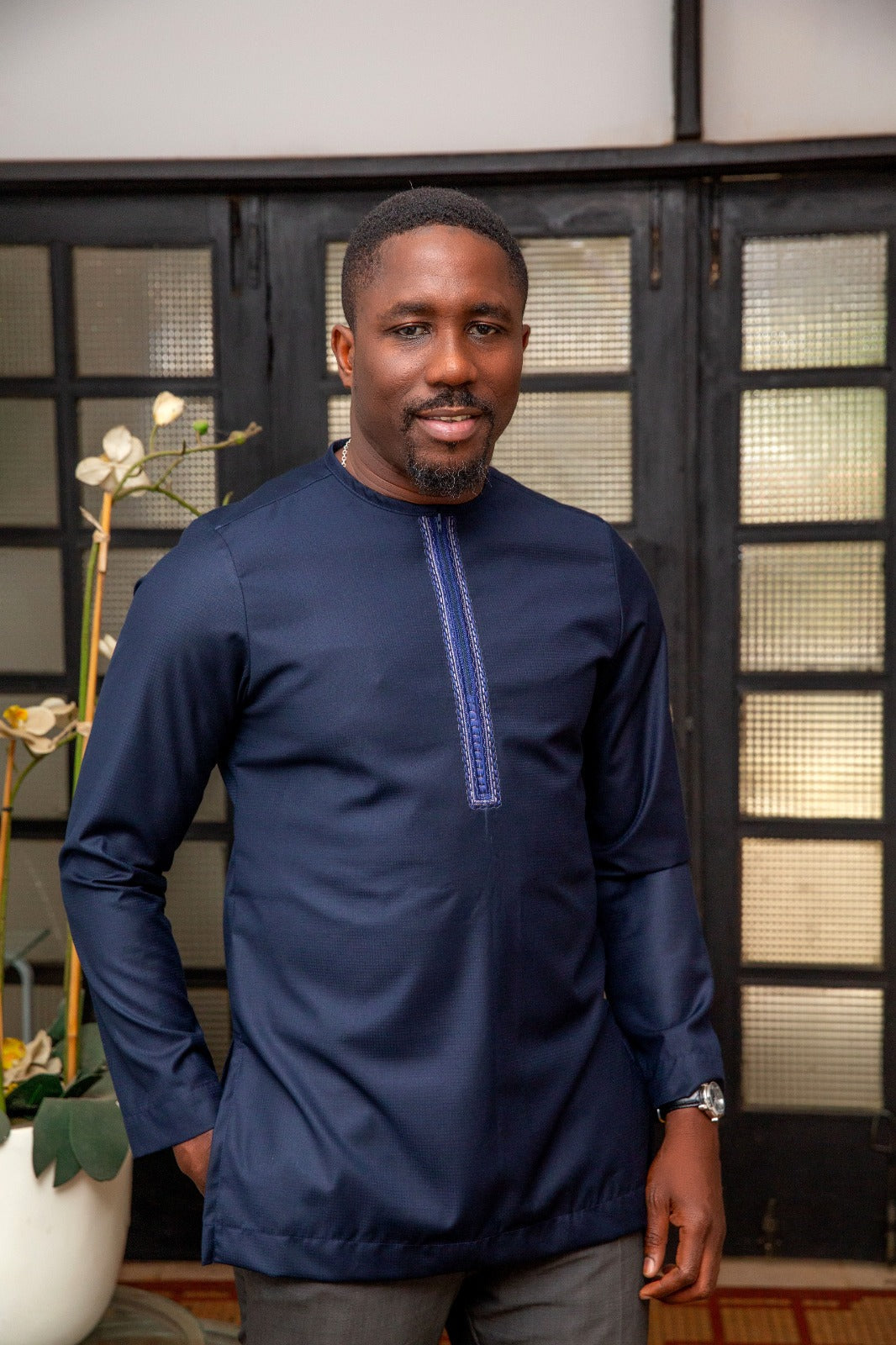 Ensemble tunique bleu nuit