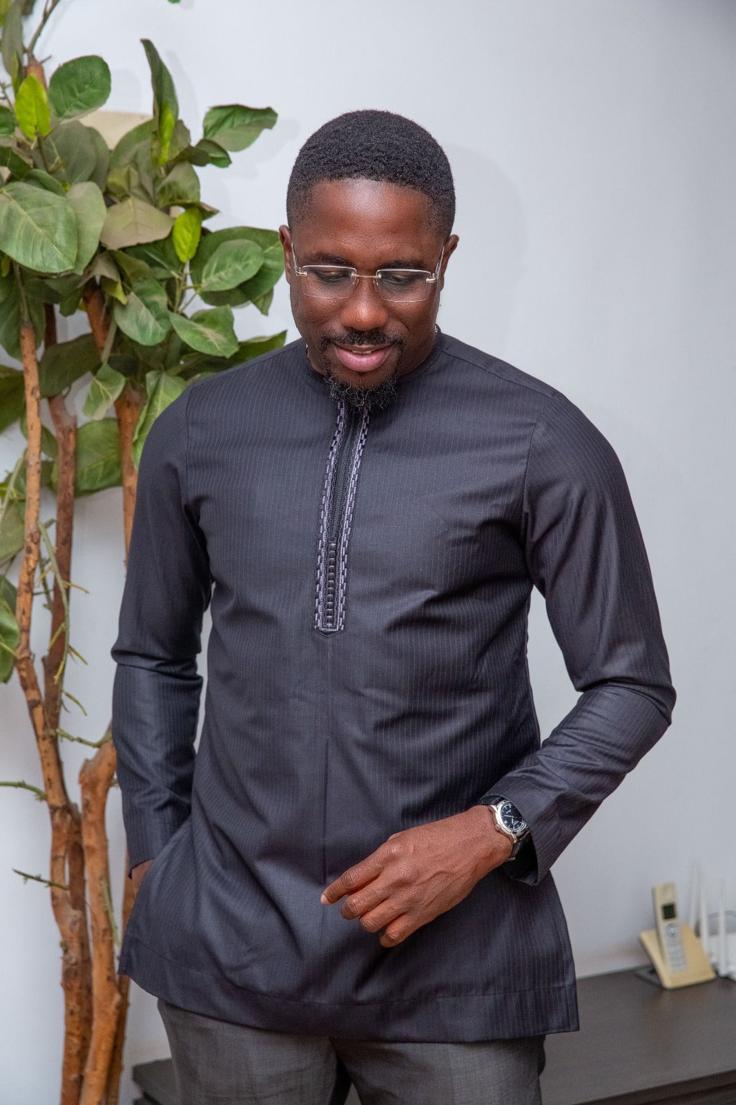 Ensemble tunique gris